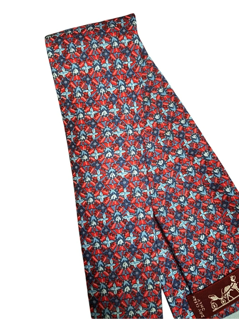 HERMÈS silk tie